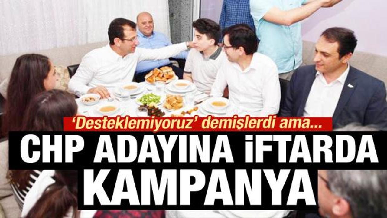 Saadet’ten iftarda  CHP adayı Ekrem İmamoğlu kampanyası