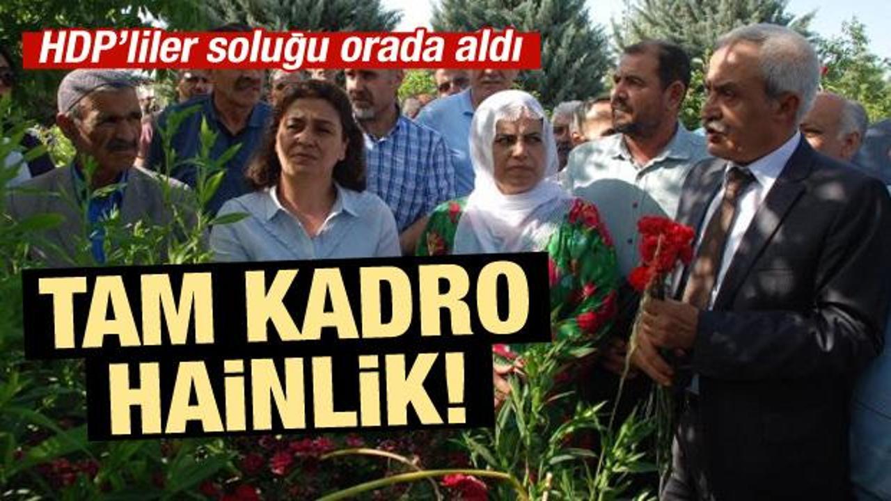 HDP'lilerden ölü terörist ziyareti