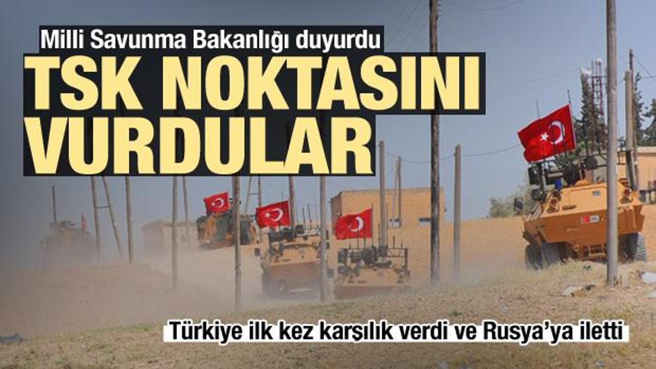 Türkiye ilk kez karşılık verdi, Rusya'ya iletti! TSK noktasına saldırı