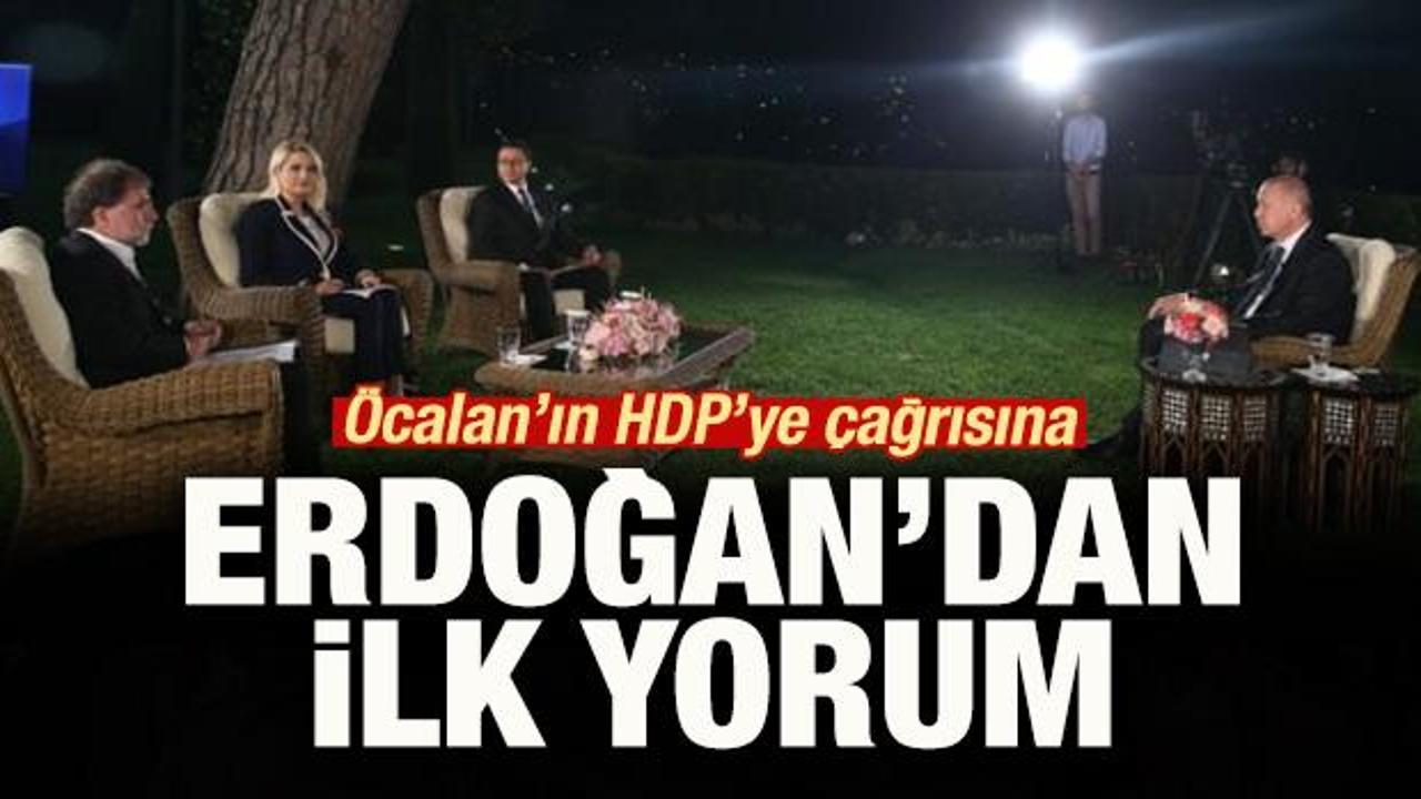 Cumhurbaşkanı Erdoğan'dan Öcalan'ın çağrısına ilk yorum