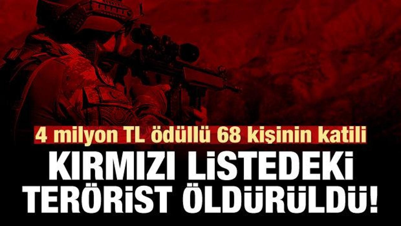 İçişleri Bakanlığı: Kırmızı listedeki terörist öldürüldü!