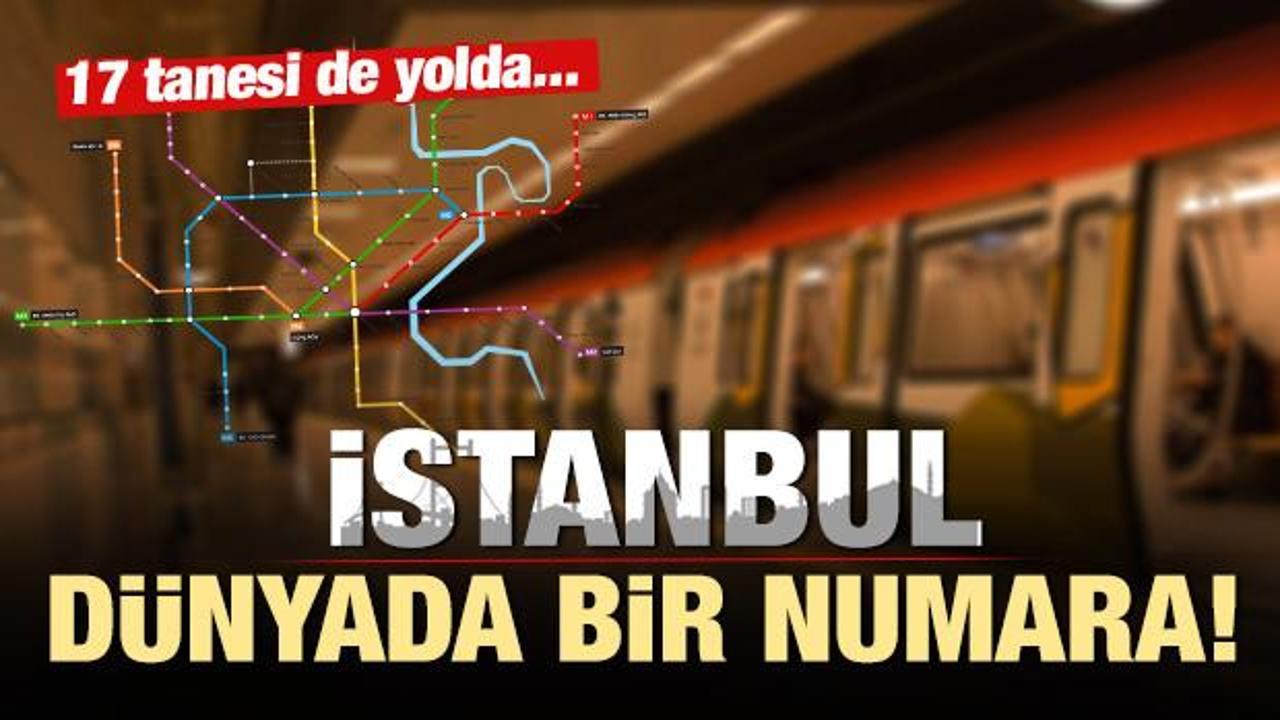 İstanbul, raylı sistem projelerinde d&uuml;nyada bir numara
