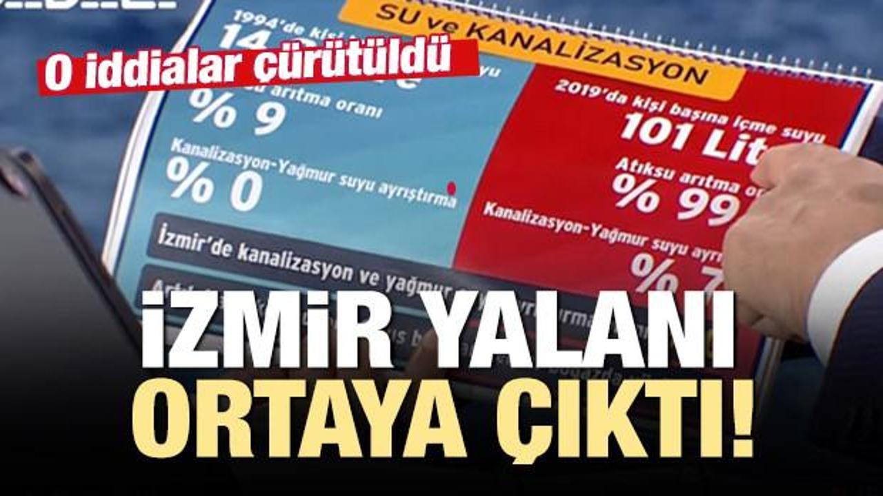 Ortak yayındaki 'İzmir su verileri' iddiası da yalan çıktı