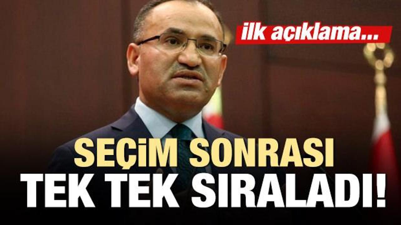 AK Parti Milletvekili Bekir Bozdağ: Artık bizlere düşen...