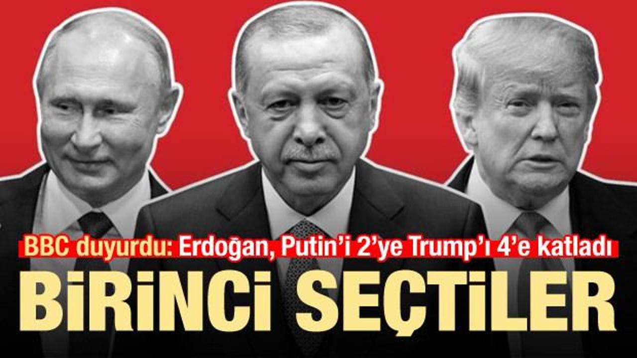 BBC duyurdu: Erdoğan, Putin'i 2'ye Trump'ı 4'e katladı