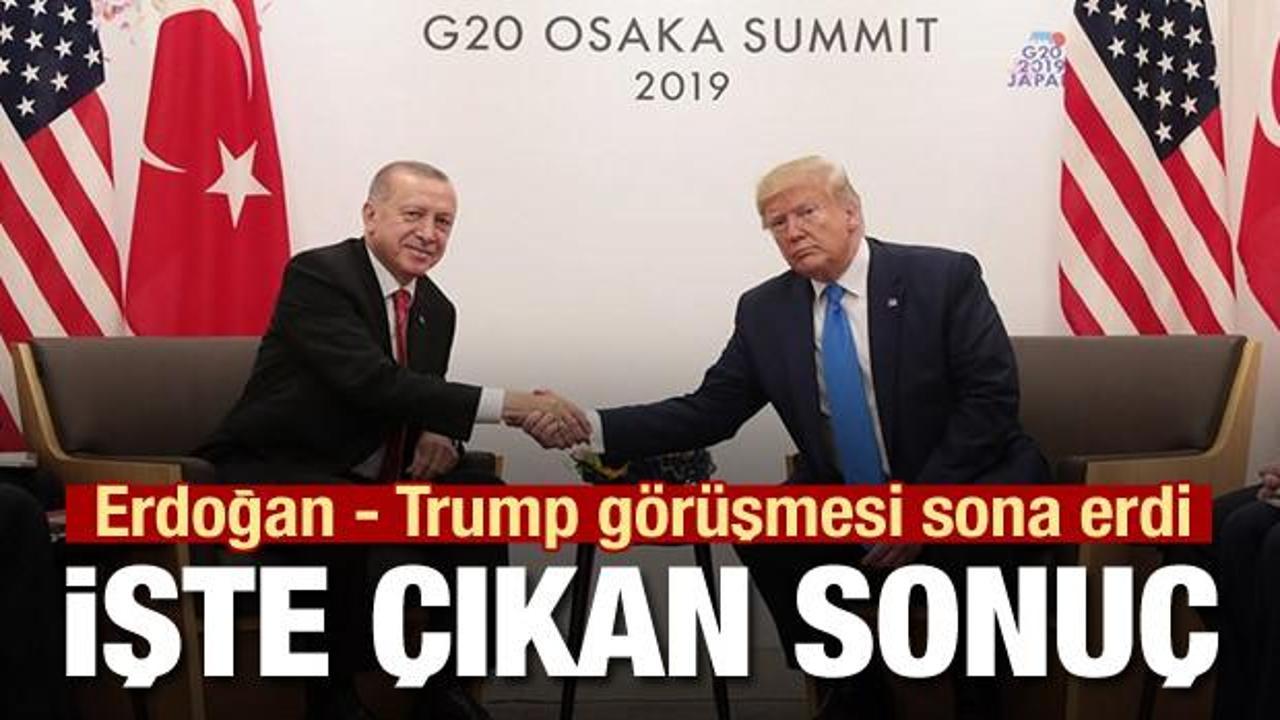 Cumhurbaşkanı Erdoğan ile Trump görüşmesi sona erdi