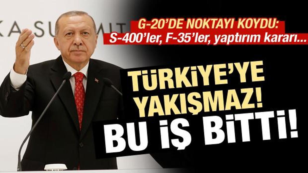 Erdoğan noktayı koydu: Türkiye'ye yakışmaz, bu iş bitti