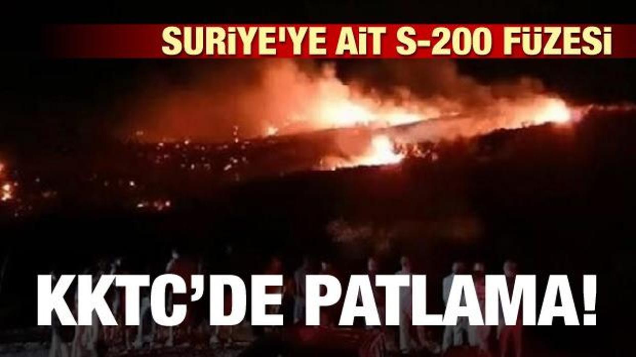 KKTC'de patlama! Suriye'ye ait S-200 f&uuml;zesi...