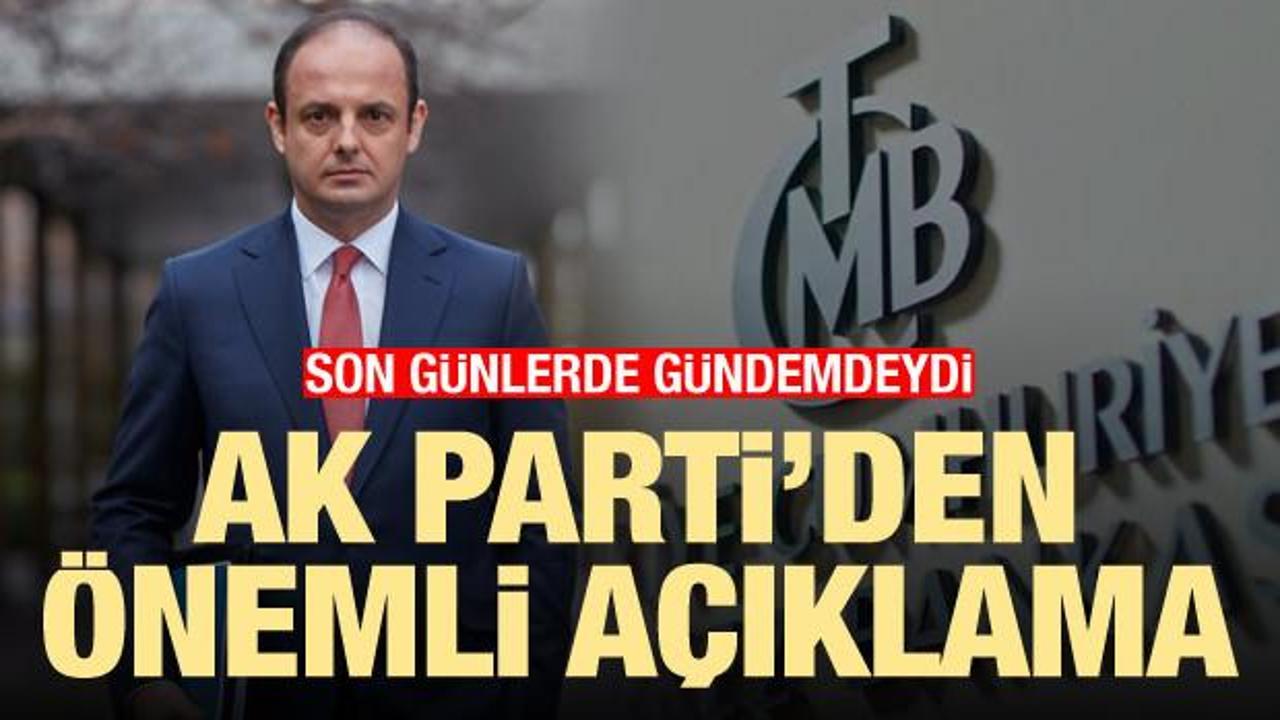AK Parti'den Merkez Bankası açıklaması