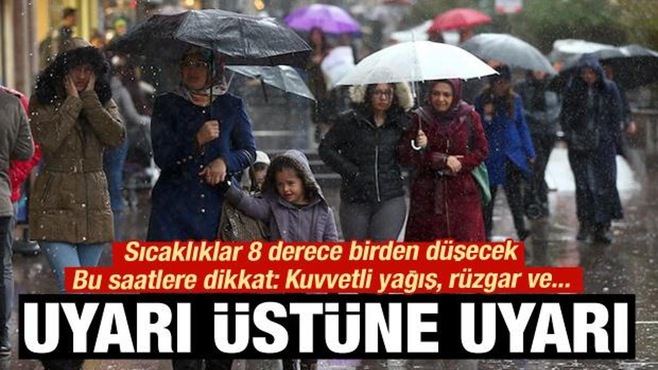Kuvvetli yağış, r&uuml;zgar ve soğuk hava bekleniyor