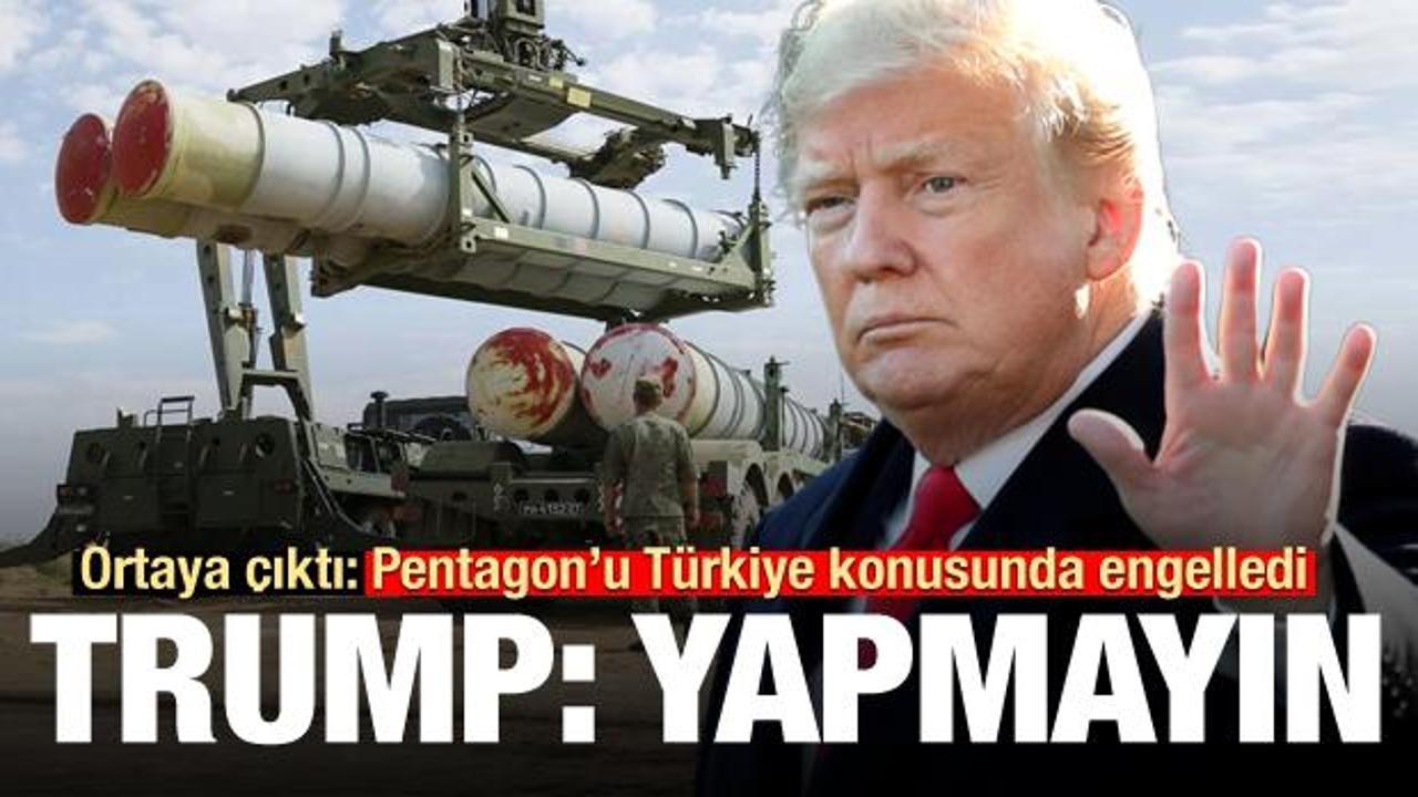 Ortaya çıktı! Trump, Pentagon'u Türkiye konusunda engelledi: Yapmayın