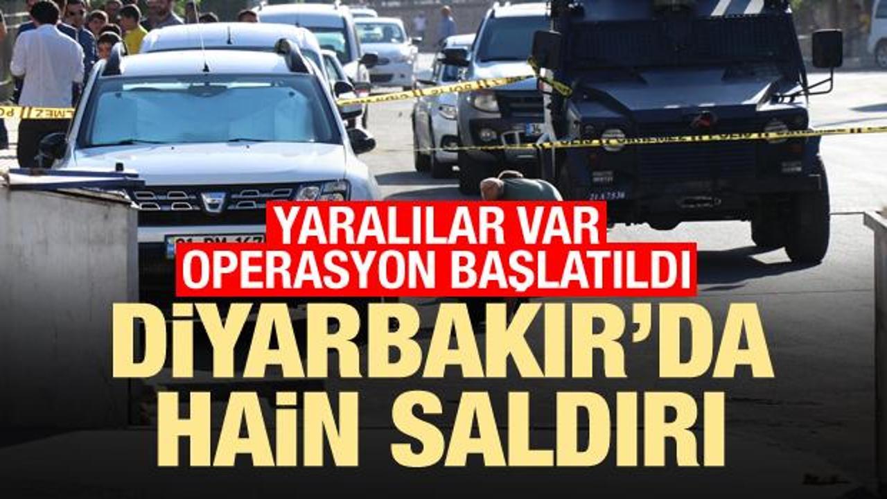 Diyarbakır'da hain saldırı: Operasyon başlatıldı