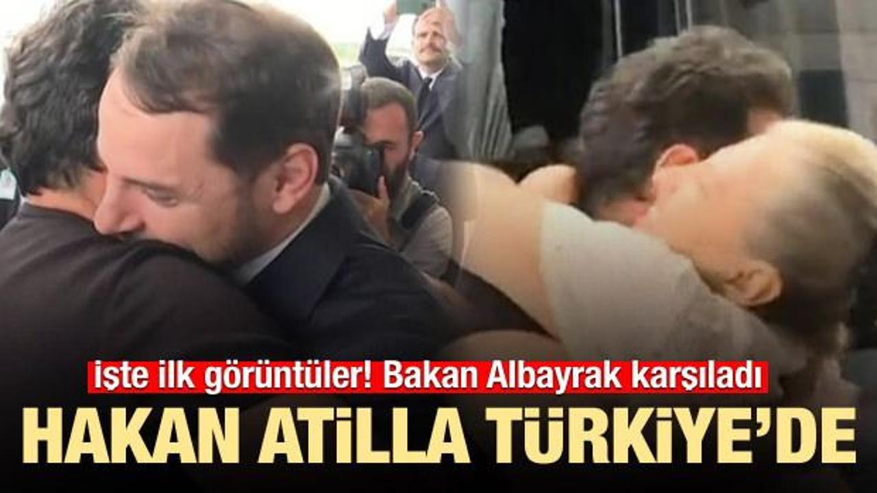 Hakan Atilla Türkiye'de! İlk görüntüler: Bakan Albayrak karşıladı