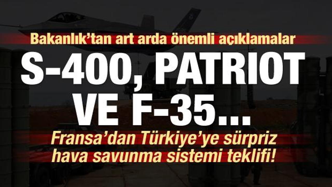 Türkiye'den art arda önemli açıklamalar! S-400, Patriot, F-35...