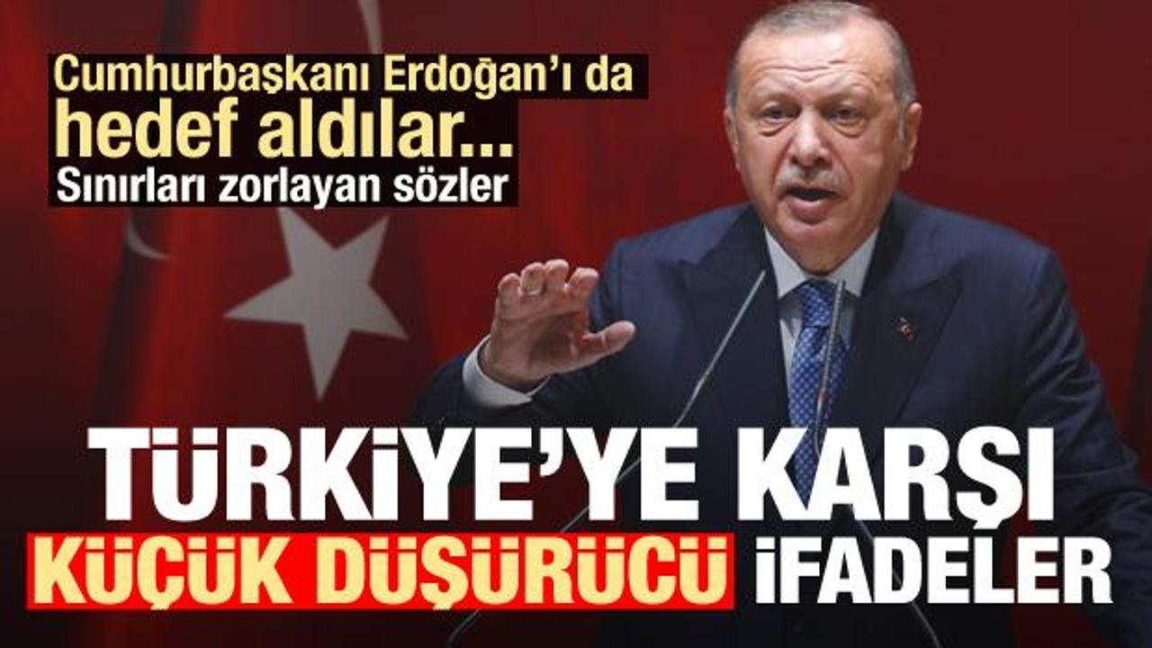 Hedef aldılar! Türkiye ve Erdoğan'a karşı küçük düşürücü sözler