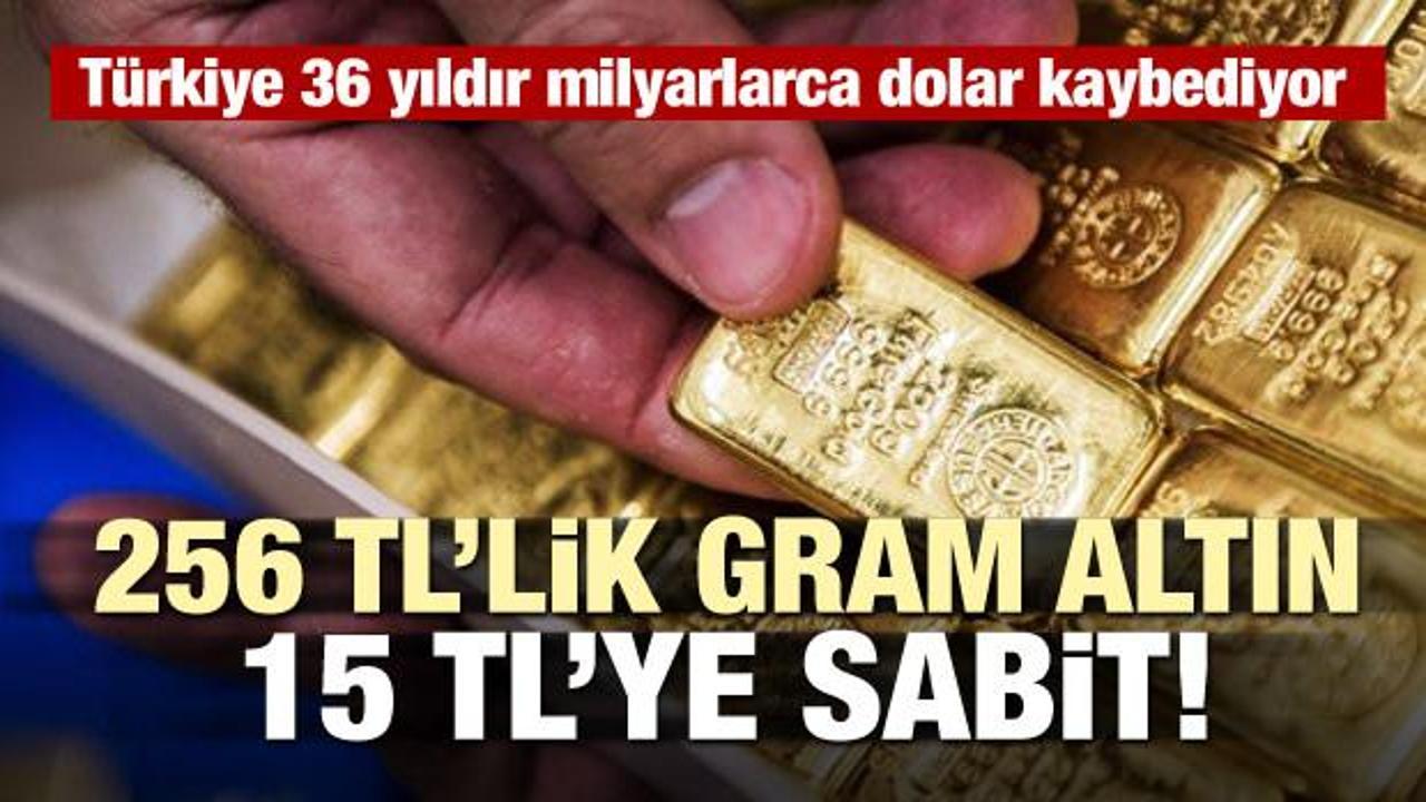 Altının gramı 15 TL! Türkiye 36 yıldır milyarlarca dolar kaybediyor