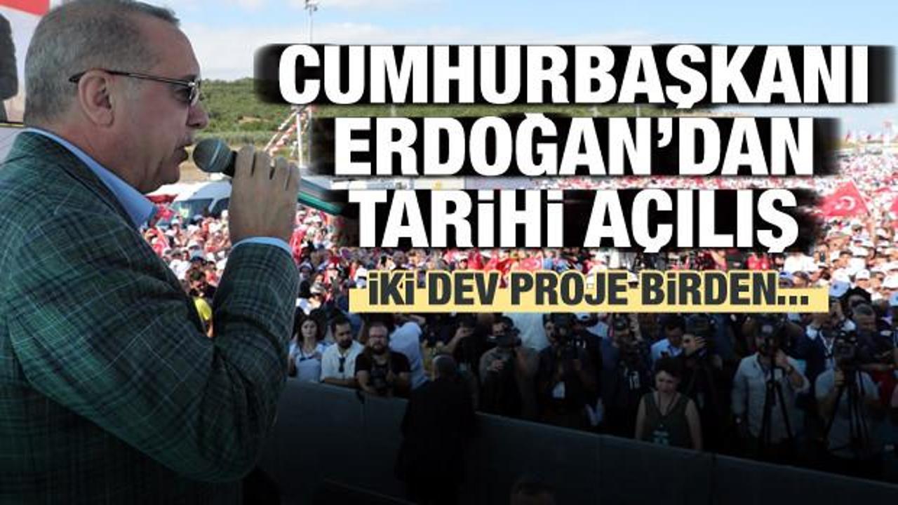 Erdoğan'dan tarihi açılış! İstanbul-İzmir arası artık 3,5 saat