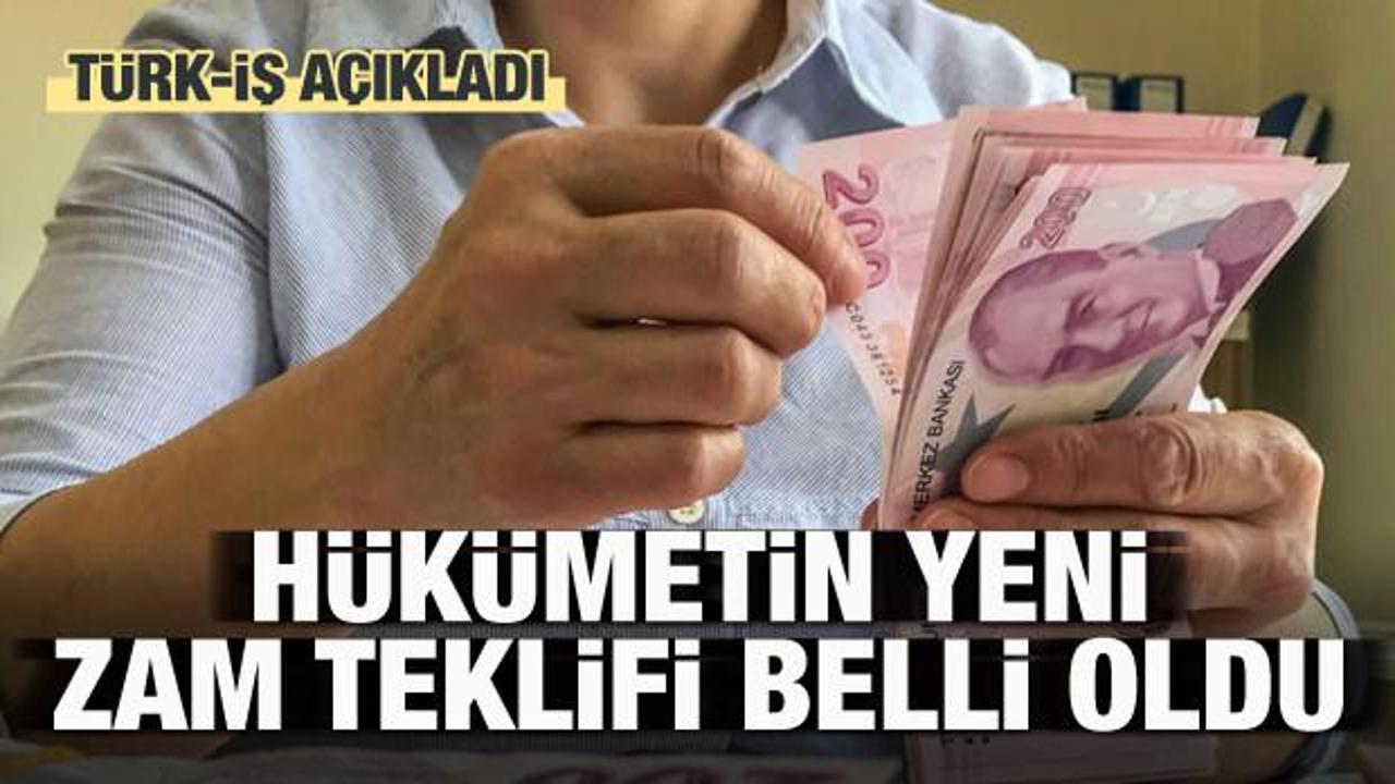 Türk-İş Başkanı hükümetin zam teklifini açıkladı