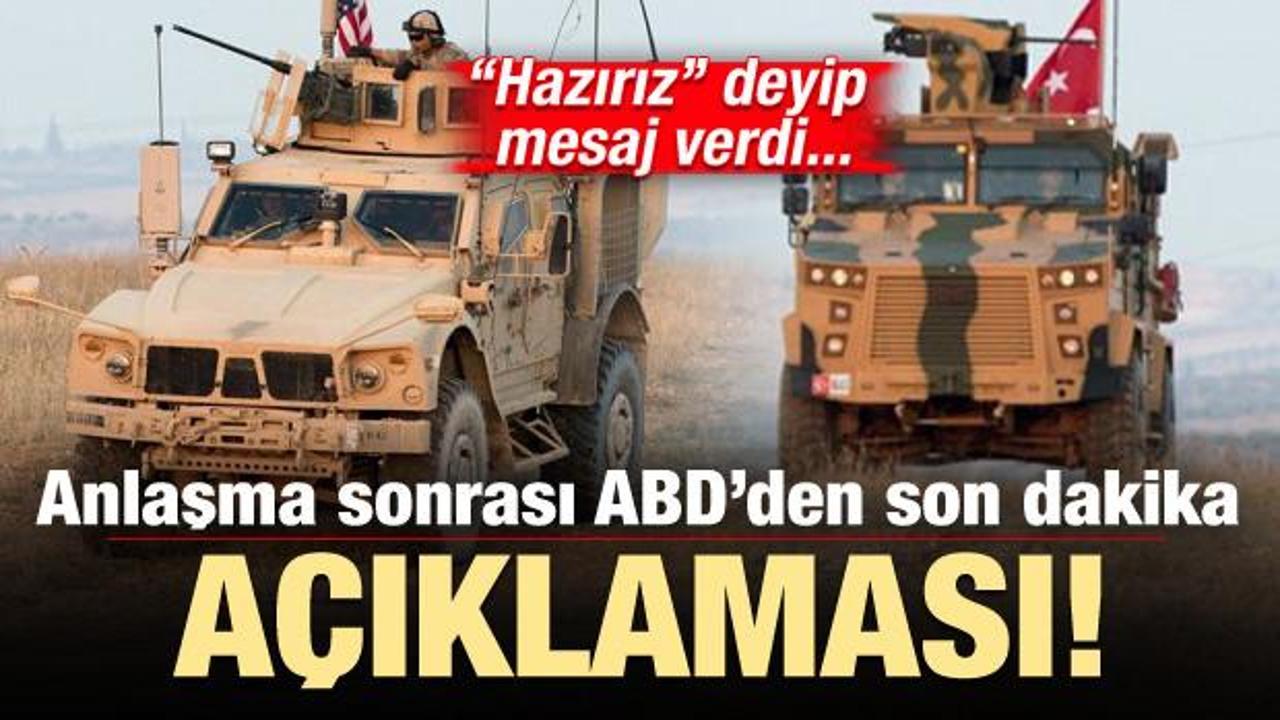Anlaşma sonrası Pentagon'dan kritik Türkiye açıklaması!
