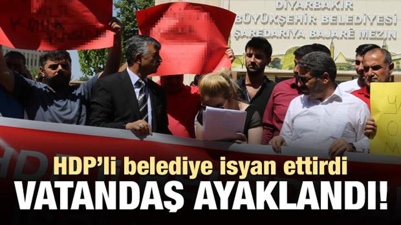 HDP’li belediye isyan ettirdi! Vatandaşlar ayaklandı...