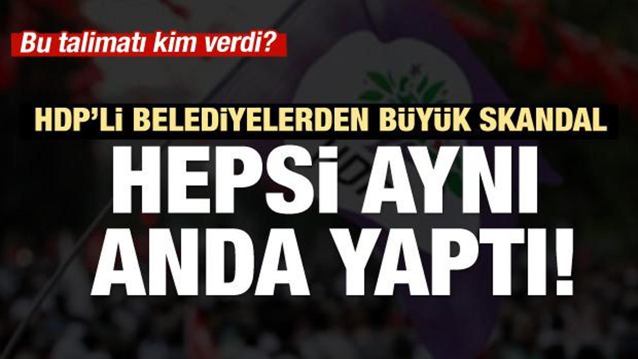 HDP'li belediyelerin Türk bayrağı düşmanlığı