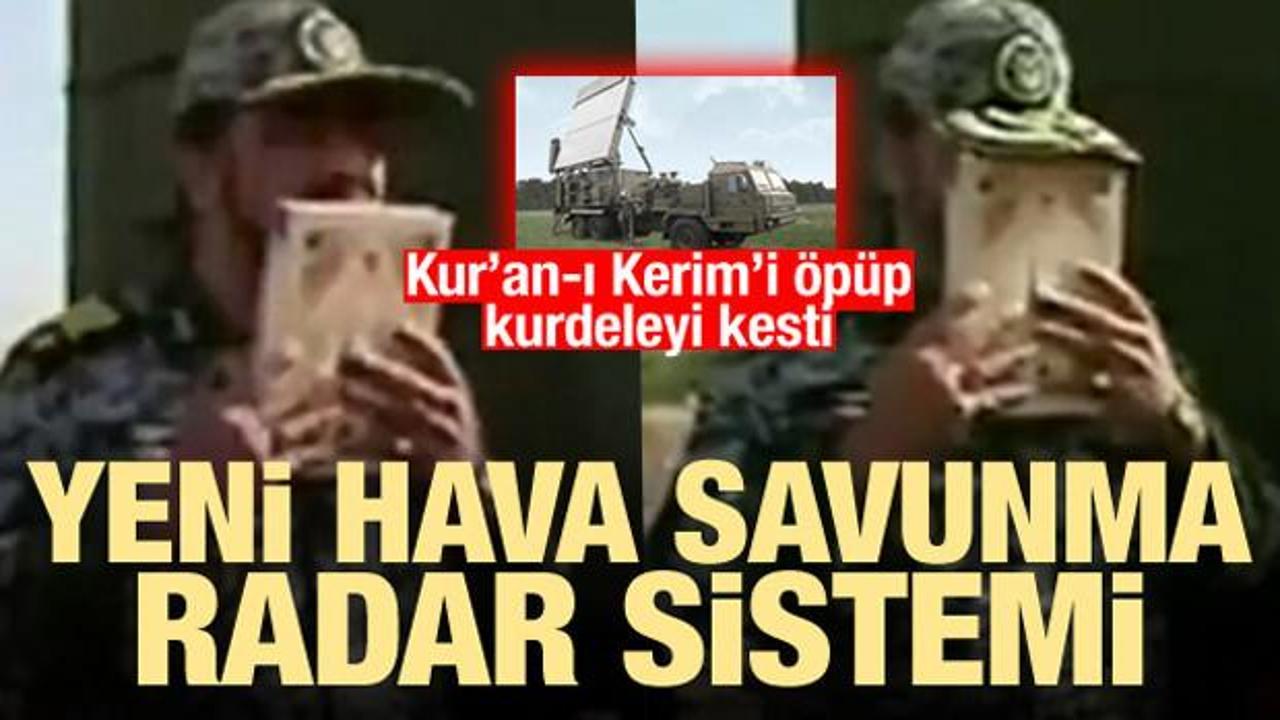 Kuran-ı Kerim'i öpüp, kurdeleyi kesti: Yeni hava savunma radar sistemi