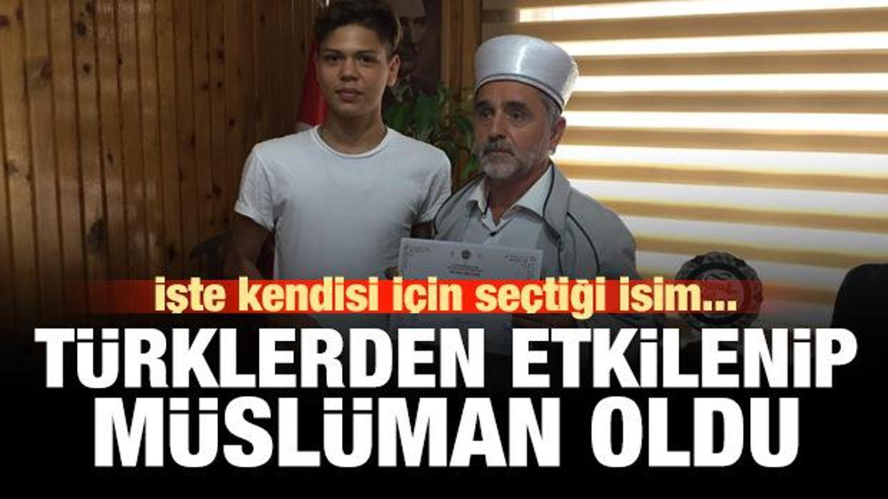 Alman gen&ccedil; T&uuml;rk aileden etkilenip m&uuml;sl&uuml;man oldu! İşte aldığı isim...