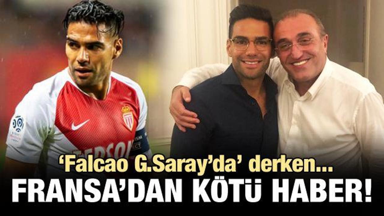 Falcao'dan Galatasaray'a kötü haber!