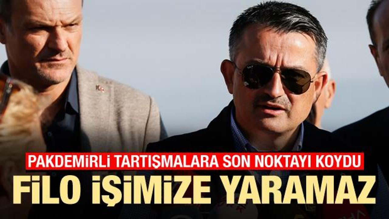 Bakan Pakdemirli u&ccedil;ak tartışmasına noktayı koydu