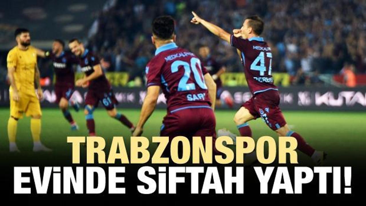 Trabzonspor evinde siftah yaptı!