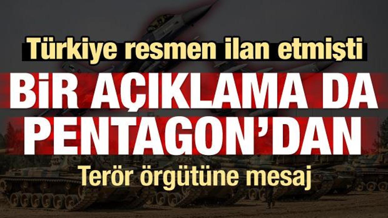 Türkiye resmen ilan etmişti! Bir çıkış da Pentagon'dan! Örgüte mesaj