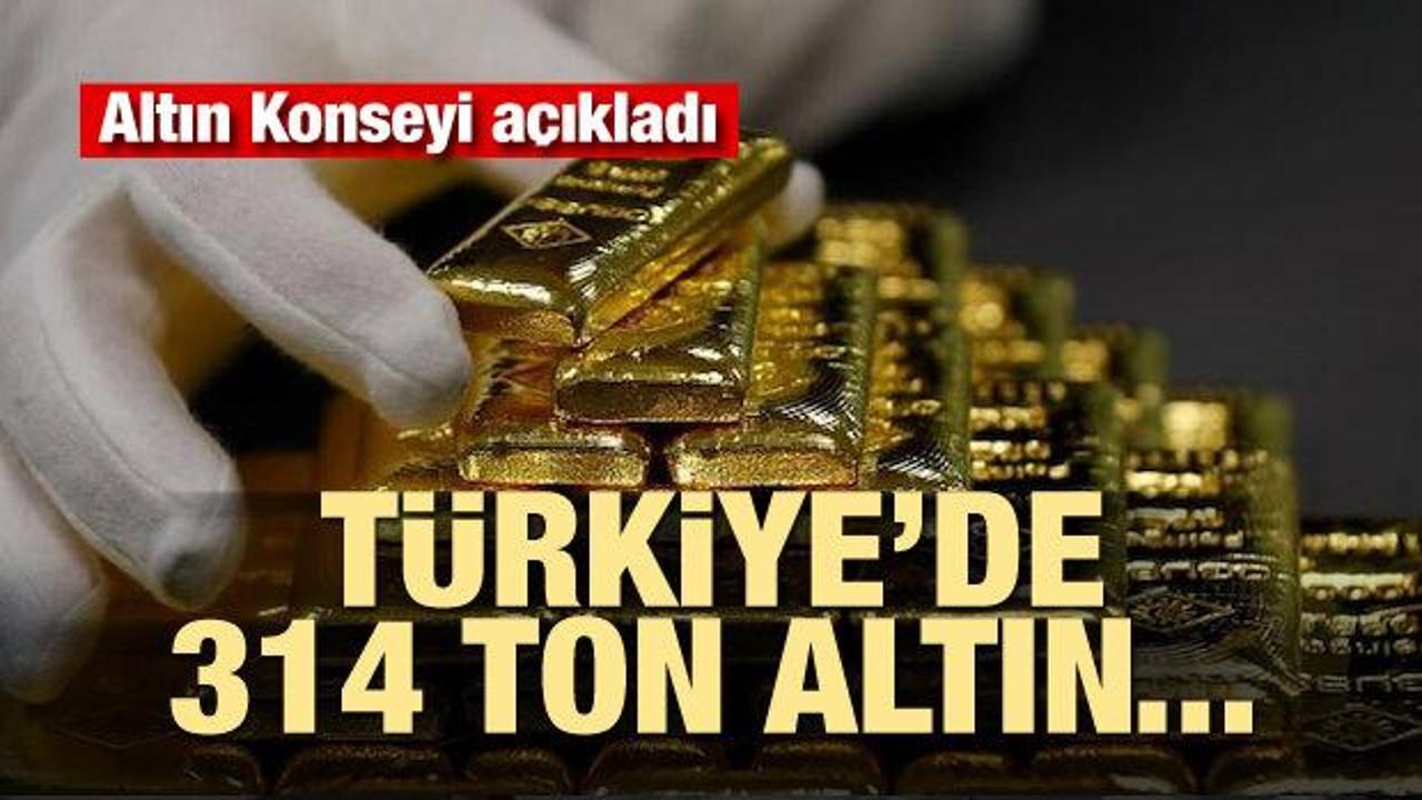 Altın Konseyi açıkladı: Türkiye'de 314 ton altın...
