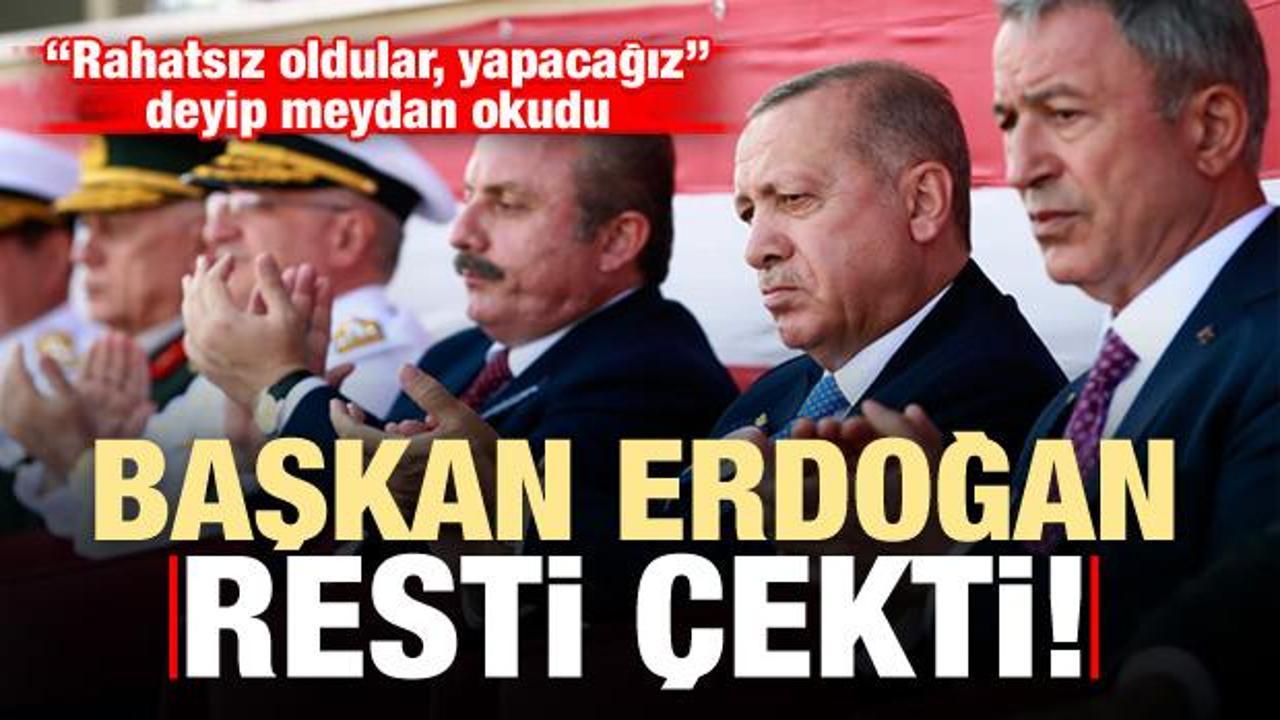Başkan Erdoğan resti çekti! 