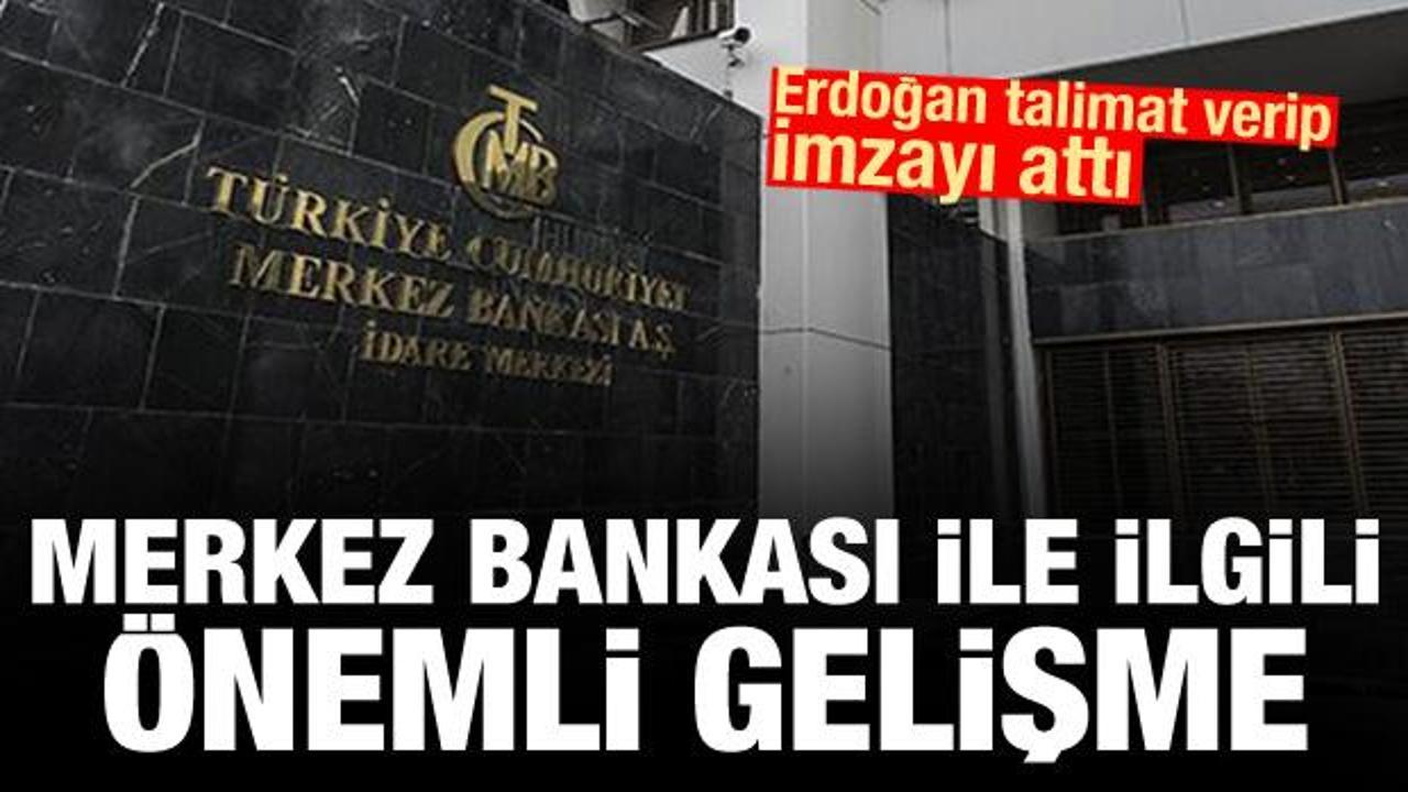 Erdoğan resmen imzaladı! Merkez Bankası ile ilgili önemli gelişme