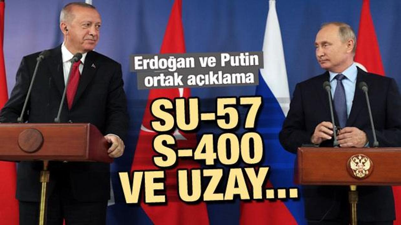 Erdoğan ve Putin'den ortak üretim açıklaması