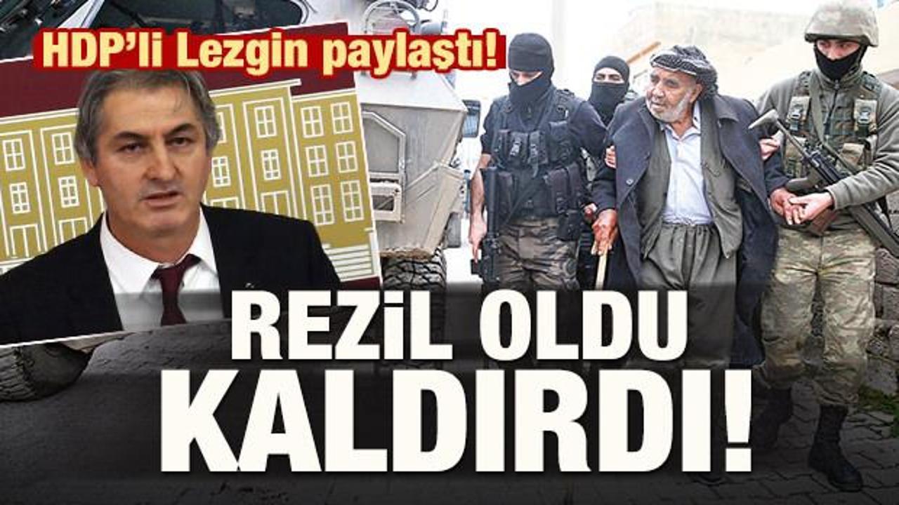 HDP'li Lezgin paylaştı! Rezil oldu kaldırdı!