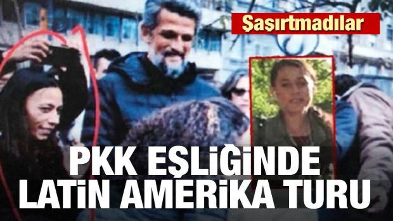 HDP'liler şaşırtmadı! PKK eşliğinde Latin Amerika turu