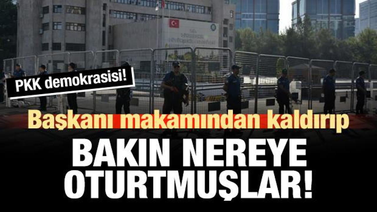 PKK demokrasisi: Başkanı makamından kaldırmışlar! Yerine...