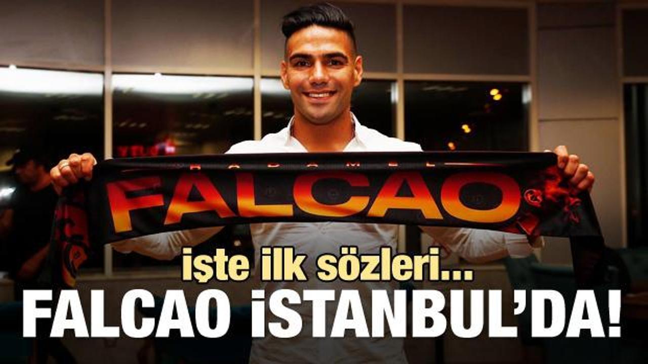 Radamel Falcao İstanbul'a geldi!