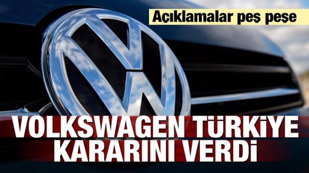 Açıklamalar peş peşe! Volkswagen Türkiye kararını verdi