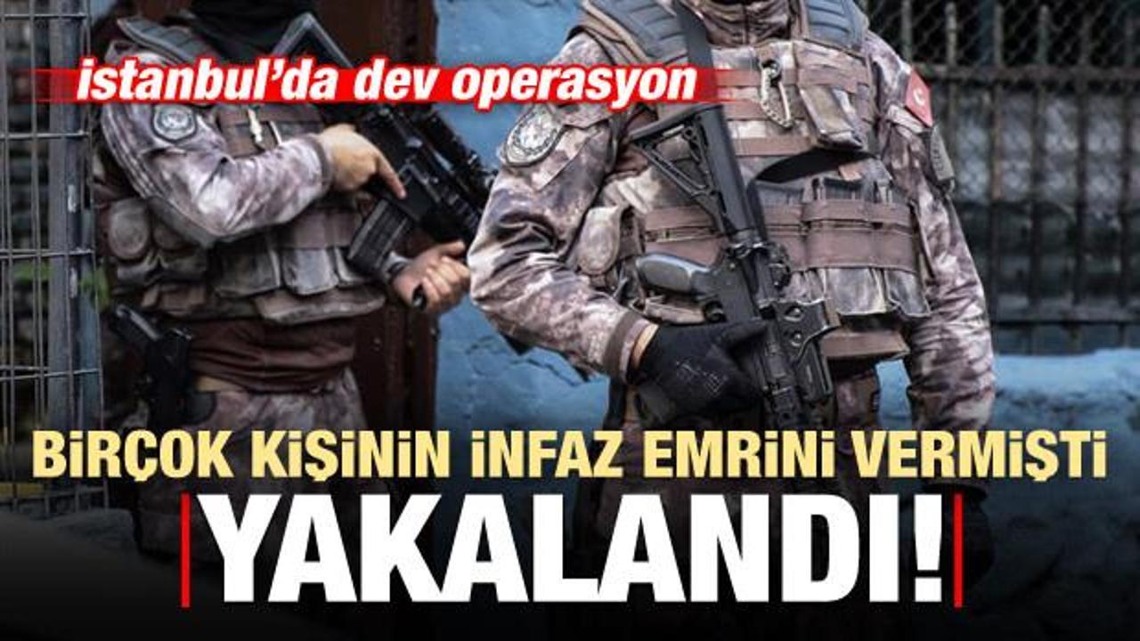 Birçok kişinin infaz emrini veren terörist İstanbul'da yakalandı