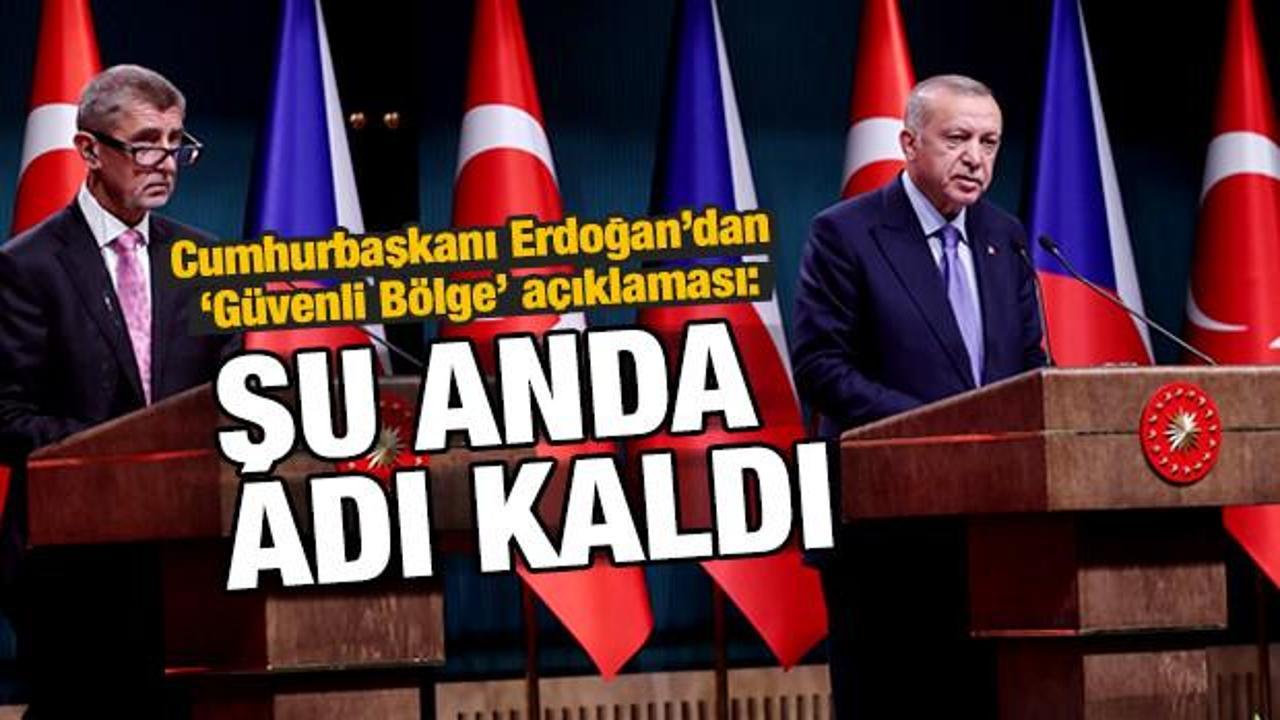 Cumhurbaşkanı Erdoğan: Şu anda Güvenli Bölge'nin adı kaldı