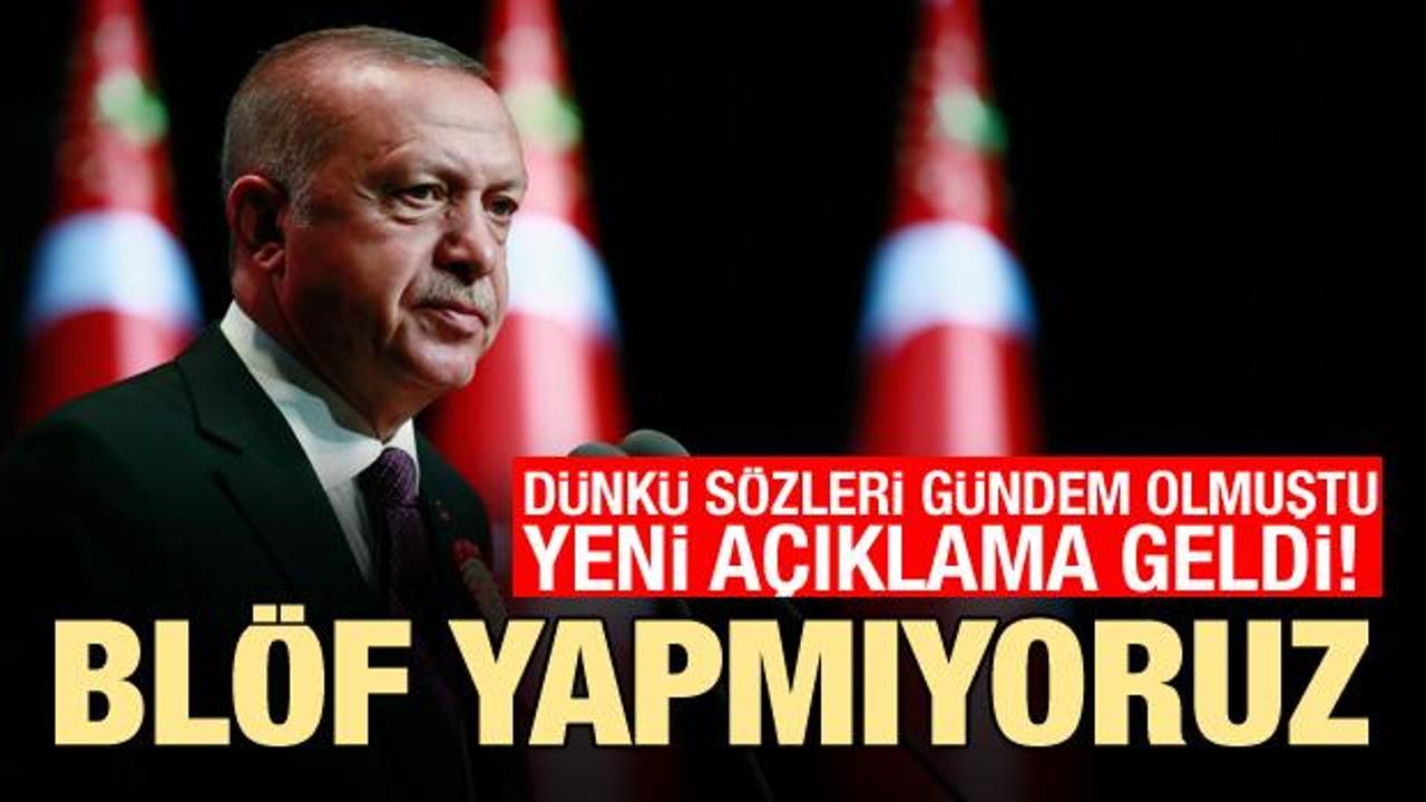 Cumhurbaşkanı Yardımcısı Oktay: Erdoğan'ın sözleri blöf değil