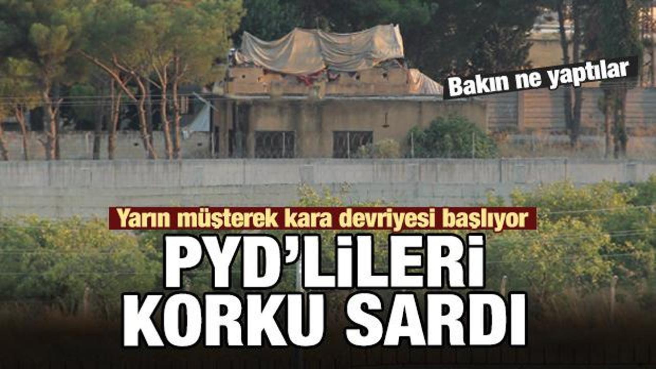 Güvenli bölge devriyesi öncesi PKK/PYD'lileri korku sardı