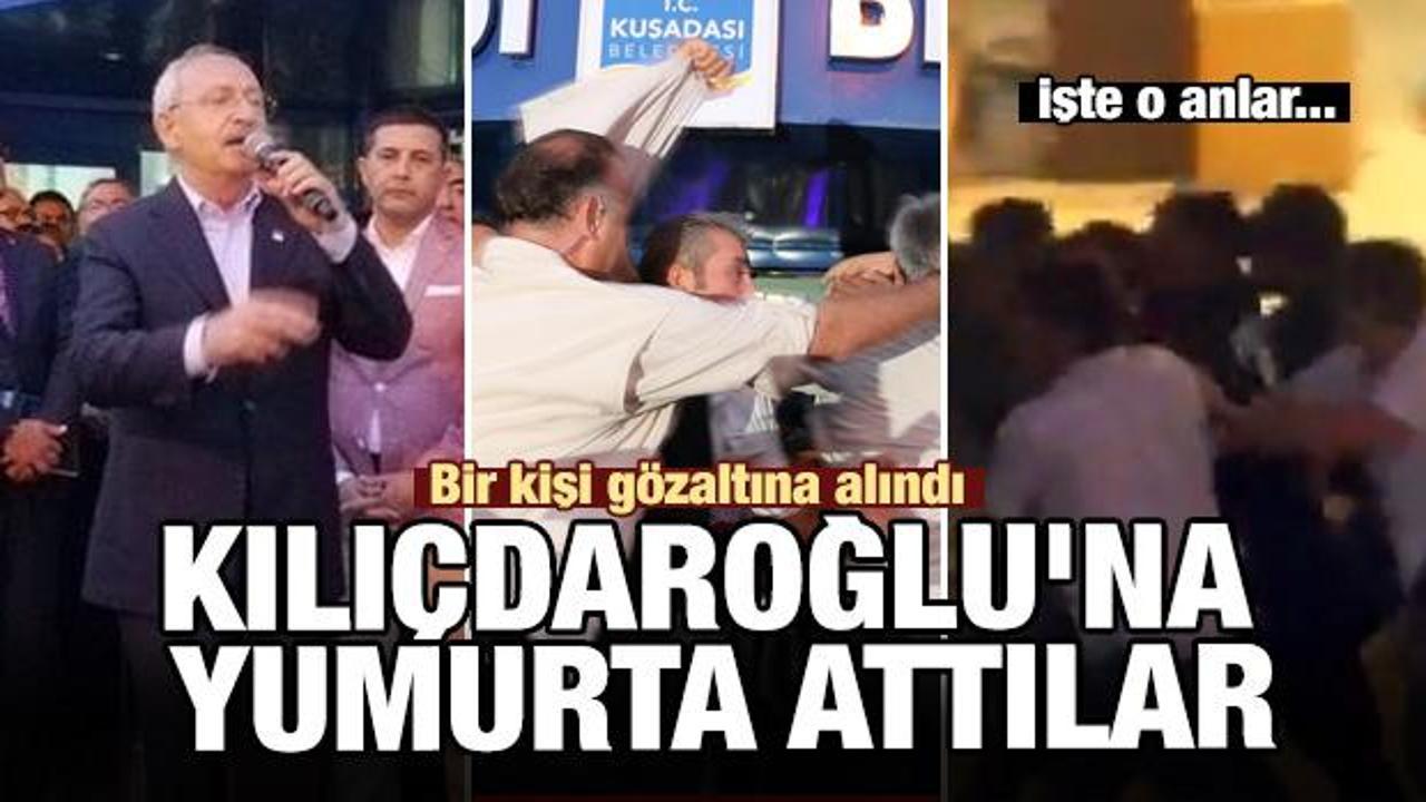 Kılıçdaroğlu'na yumurta attılar: Bir kişi gözaltına alındı