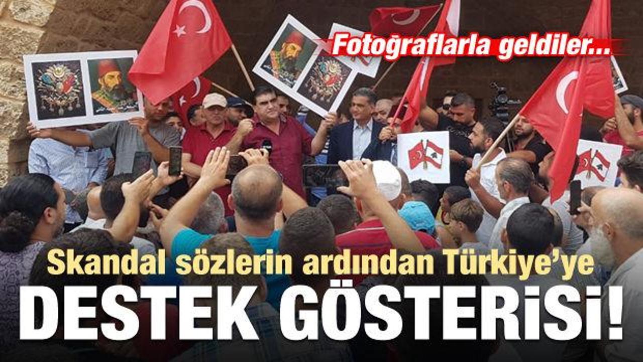Skandal sözlerin ardından Türkiye'ye destek gösterisi