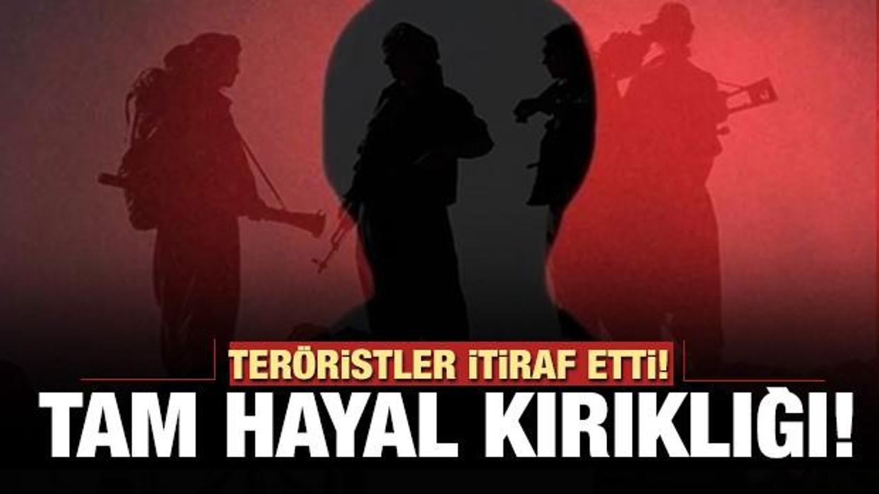 Teslim olan PKK'lı teröristler itiraf etti: Tam bir hayal kırıklığı