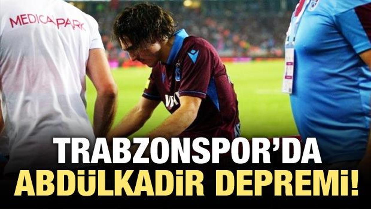 Trabzonspor'da Abdülkadir Ömür depremi!