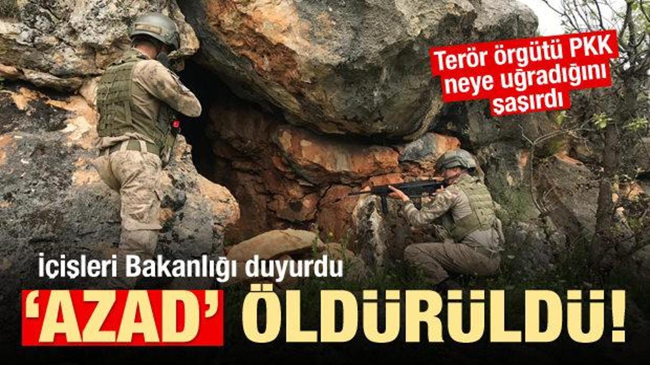 PKK'lı terörist 'Azad' öldürüldü!