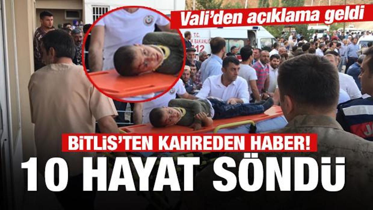 Bitlis'te katliam gibi kaza! 10 kişi öldü